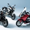 ホンダ・ニューミッドコンセプトシリーズ（左からNC700S、NC700X <ABS>、インテグラ）