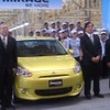三菱自動車、タイで ミラージュ のラインオフ式を開催