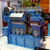 ダイハツディーゼルが展示した環境対応型ディーゼル発電機関・6DE-18