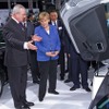 中国・温家宝首相とドイツ・メルケル首相が、ウォルフスブルグのフォルクスワーゲン工場を訪問