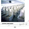 JAL×東京スカイツリージェット機内では、専用のヘッドレストカバーを使用する。（クラスJおよび普通席で設置）