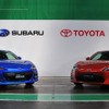 スバルBRZとトヨタ86のラインオフ式典