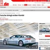 小型版パナメーラの開発計画を伝えた独『Auto Bild』
