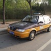 北京市内を走るタクシー