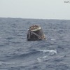 太平洋に着水したドラゴン