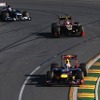 ベッテル（写真先頭、レッドブル。2012年3月18日、F1オーストラリアGP）