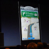 アップルの開発者向けイベントWWDC 2012（Apple World Wide Developpers Conference 2012）の基調講演、iOS 6のプレゼンテーションの様子。