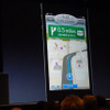 アップルの開発者向けイベントWWDC 2012（Apple World Wide Developpers Conference 2012）の基調講演、iOS 6のプレゼンテーションの様子。