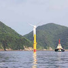 100kW風車を搭載した浮体式洋上風力発電施設
