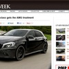 新型メルセデスベンツA45 AMGのプロトタイプの画像と内容を伝える米『AUTOWEEK』