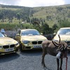 ロンドンオリンピックに協賛するBMWが英国でキャラバン中の3台のゴールドBMW