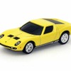 プルバック機能が付いたランボルギーニのミニチュアカーが缶コーヒーのオマケに