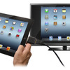 iPad画面をテレビに表示するイメージ（iPad/テレビは別売）