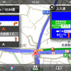 交通案内版の表示。いい機能だが、やはり表示が小さいという印象は否めない
