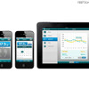 測定した体重データをiPhoneやiPadで確認する画面イメージ