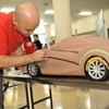 デザインからクレイモデル製作デモの様子
