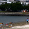 お台場海浜公園で行われた大規模清掃活動のようす