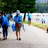 お台場海浜公園で行われた大規模清掃活動のようす