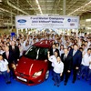 8月31日、タイ工場でフォードモーターの累計生産3億5000台目となった新型フォーカスがラインオフ