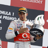 2012年イタリアGPで優勝したルイス・ハミルトン（マクラーレン）