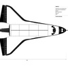 スペースシャトルの寸法図