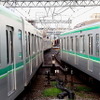 今回のイベントで公開される予定の千代田線用16000系（小田急線下北沢駅）