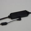 こちらはFM-VICS受信機能付きの電源ケーブル。ケーブルの中ほどにこのようなボックスがあり、ここにFM-VICS受信用のアンテナを接続する。これももう少しスマートになれば嬉しいのだが。