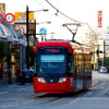 万葉線の超低床電車MLRV1000形（アイトラム）