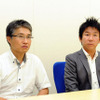 情報デバイス事業本部 ネットワークエンジニアリングセンタ センタ長 末永正彦氏と同センタ エンタープライズソリューショングループ 主任 染宮和洋氏