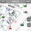 建設パックに搭載される「指定場所共有機能」。30種類のアイコンを最大5個まで、建物形状や表札名称を確認しながら正確に位置登録できる