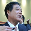三菱自動車・益子修社長（参考画像。アウトランダー発表会にて）