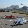 近隣府県からヘリコプターが参集