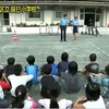 辰巳小学校で行われた東京湾岸警察署主催の自転車安全教室