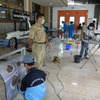 T-TEPのボディーリペア実習場（専門学校SMKN2DEPOK）