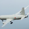 航空自衛隊の空中給油機、KC-767。旅客機のボーイング767がベースとなっている。