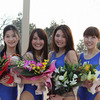 ツインリンクもてぎエンジェル第15期生・左から遠藤由佳子さん、芹澤聖加さん、下河原愛さん、山口あやさん