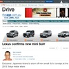 レクサスの小型SUVコンセプトが東京モーターショー13で初公開されると伝えた豪『DRIVE』