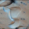 砂丘とドライアイスに覆われた火星の北極圏（動画キャプチャ）