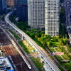 東海道新幹線区間 N700系 浜松町付近