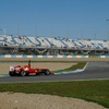 フェラーリ F138の感触を確かめるマッサ