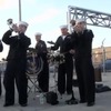 USSハリバートンの帰港（動画キャプチャ）