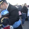 USSハリバートンの帰港（動画キャプチャ）