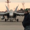 VFA27の太平洋横断航空機移送（動画キャプチャ）