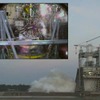 J-2Xロケット・エンジンのテスト（動画キャプチャ）