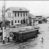 大津駅に停車する大津1号（昭和12年ごろ）