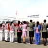 JAL ひなまつりフライト（2013年3月3日 羽田空港）