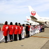 JAL ひなまつりフライト（2013年3月3日 羽田空港）