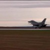 F-16のデモンストレーション飛行（動画キャプチャ）