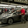 3月28日、英国サンダーランド工場で生産が開始された日産リーフ