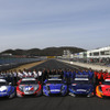 今季のGT500を戦う、ホンダHSV-010 GTのラインナップ。写真：Honda
